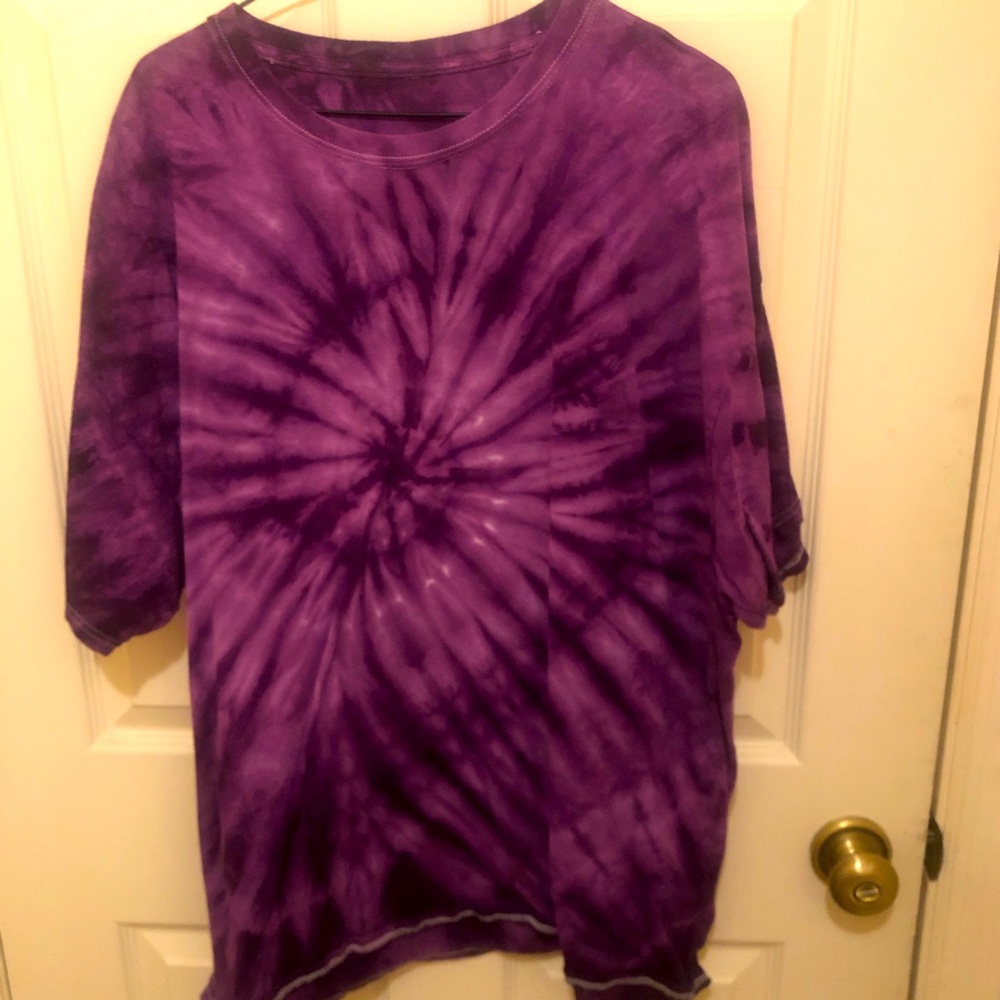 Purple tie dye tshirt
